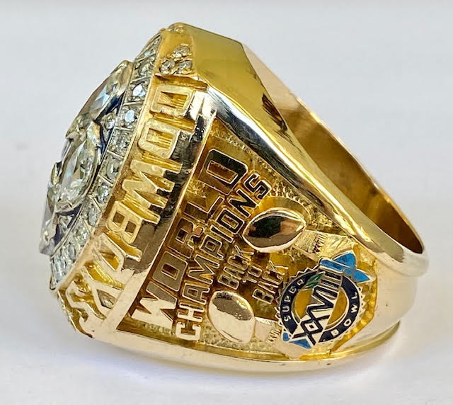 1993 Dallas Cowboys Super Bowl XXVIII Championship Ring TJ Kaye
